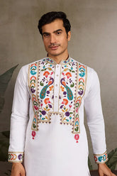 White Mens Kurta for Special Events